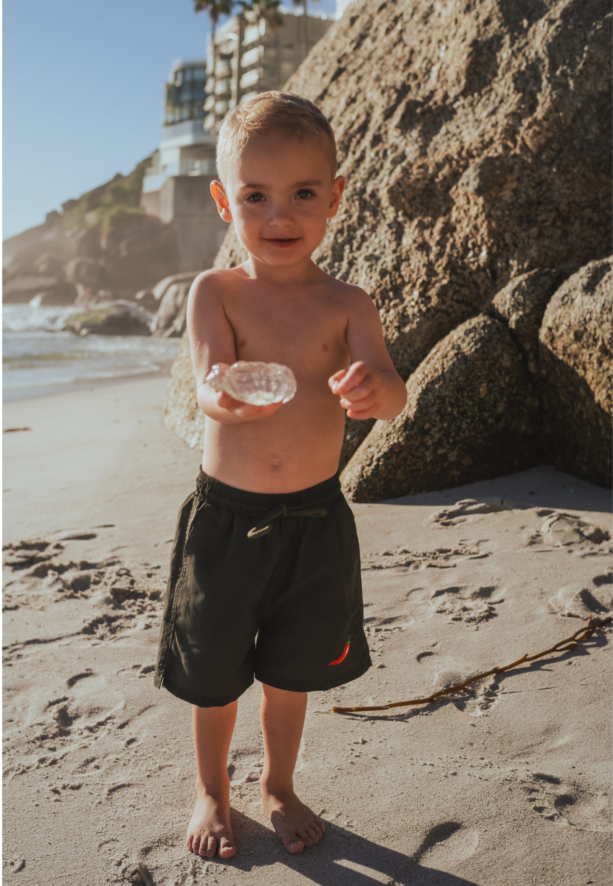 Pepper Plain Father & Son Swim Trunks