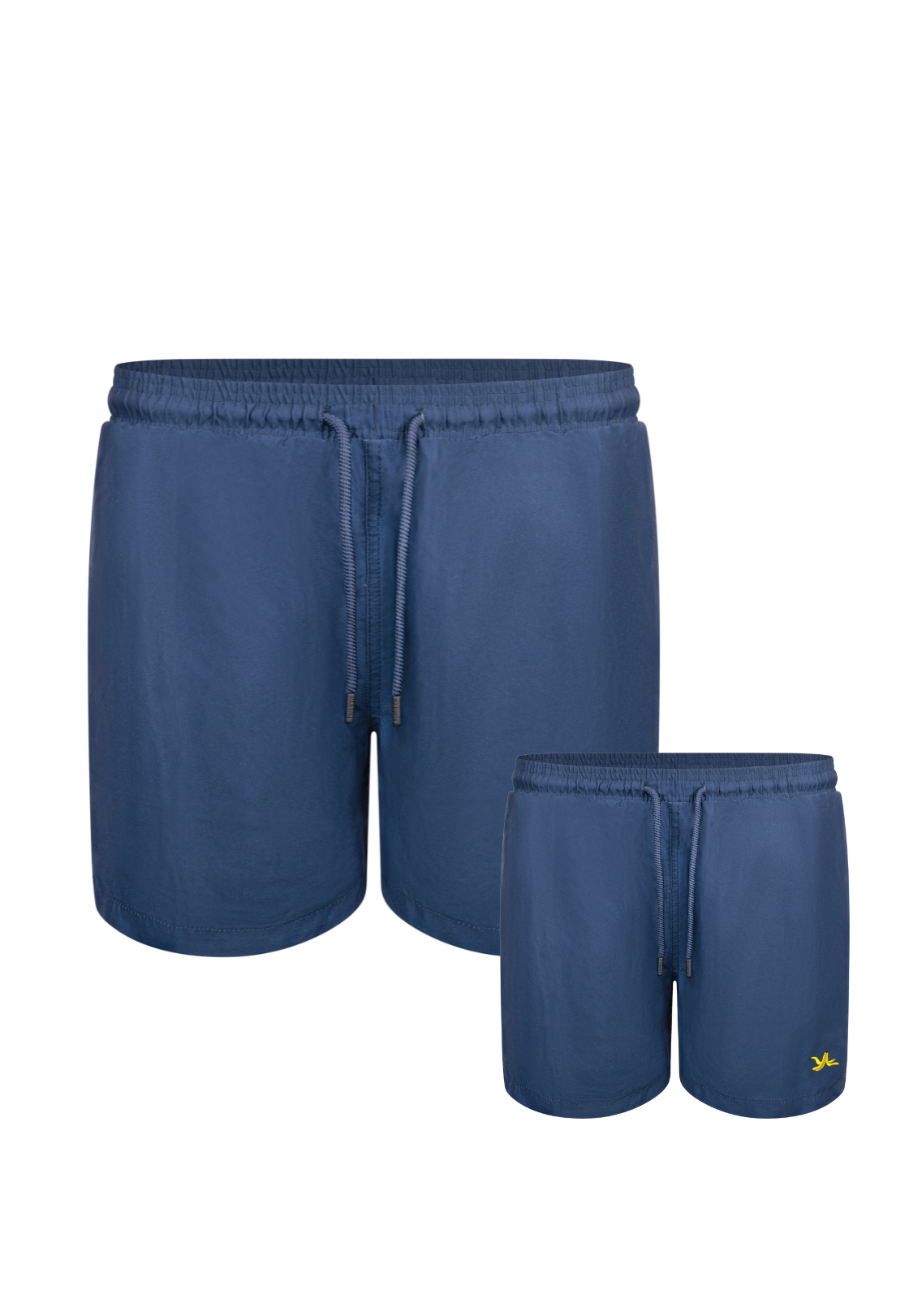 Banana Blue Plain Father & Son Swim Trunks